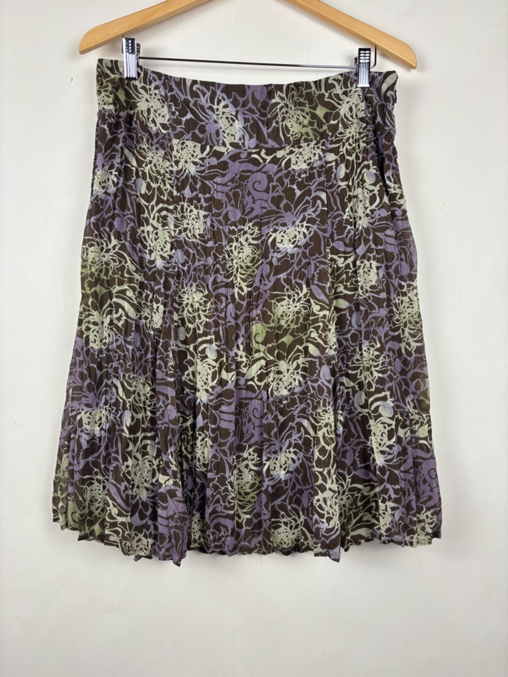 Vintage Axcess Liz Claiborne Purple Floral Skirt 12 Whimsigoth Boho Fairy Skirt